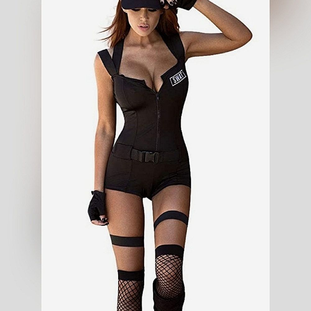 Yandy Deluxe Limited Edition women sexy romper SWAT costume. Size Medium.